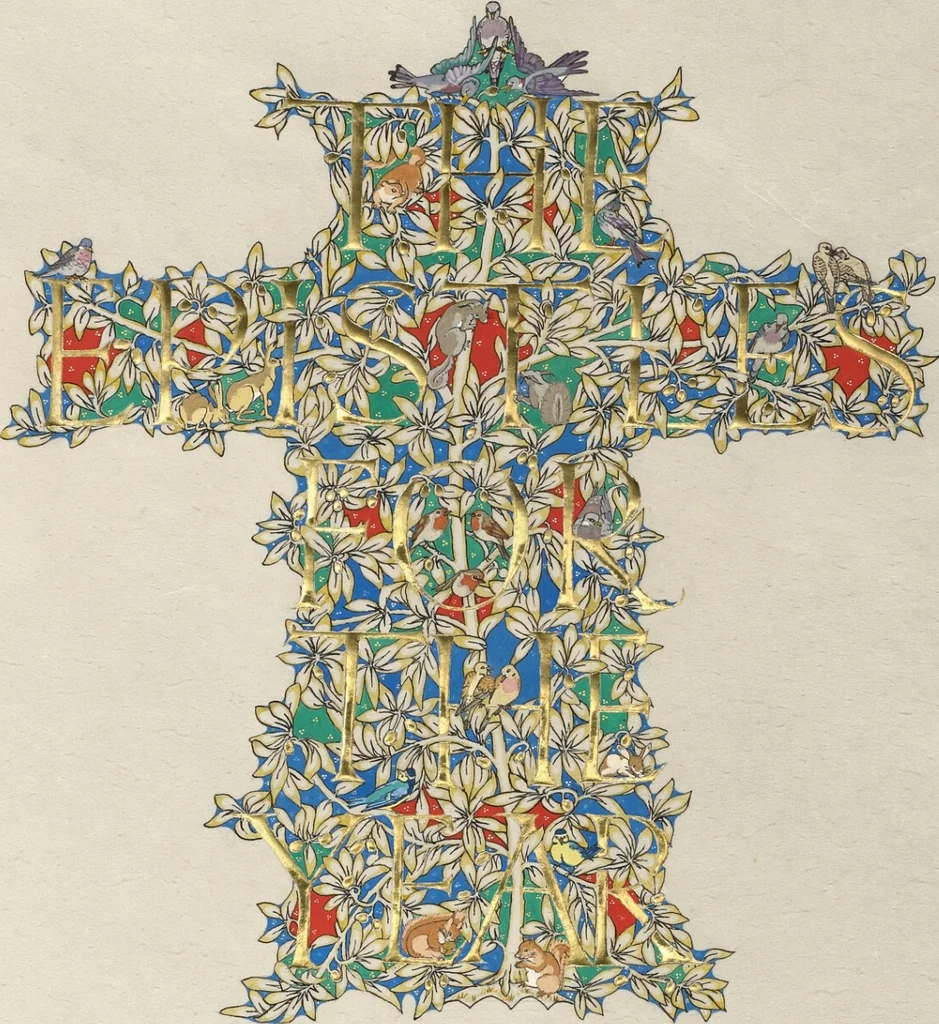 An illustration from Epistolary, 1930, leaf 1