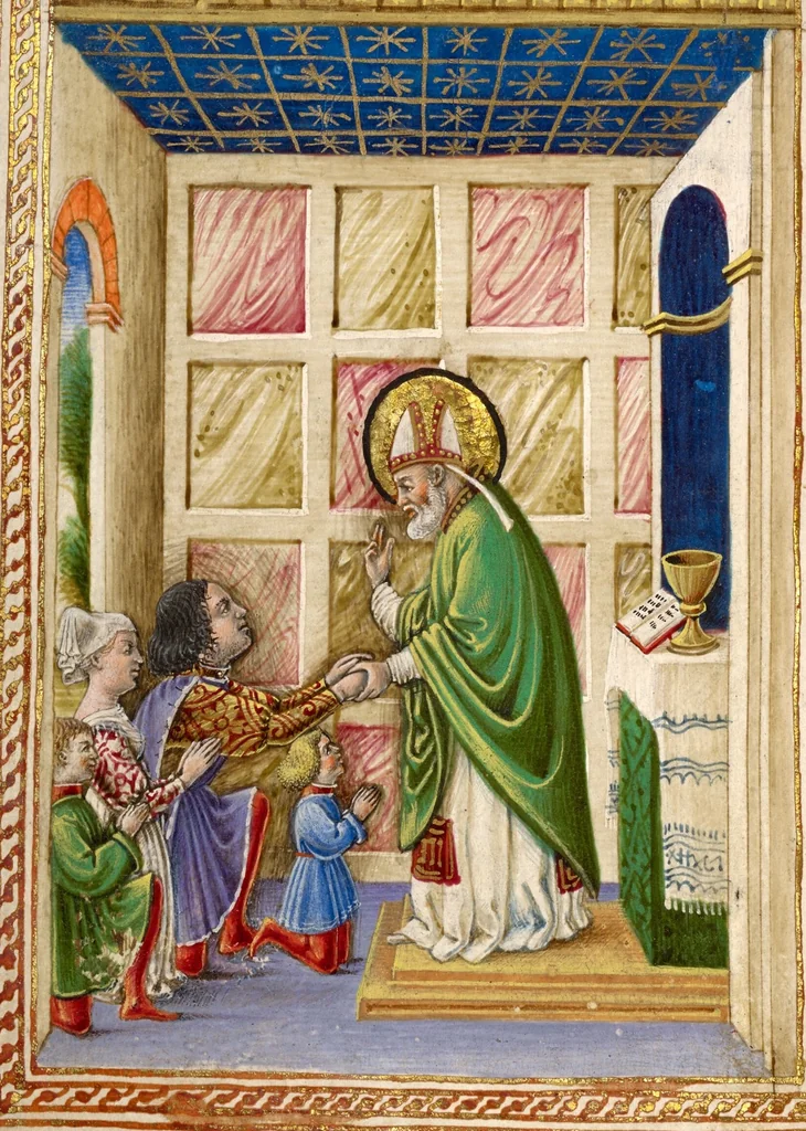 An illustration from Gualenghi-d'Este Hours, 1469, leaf 29
