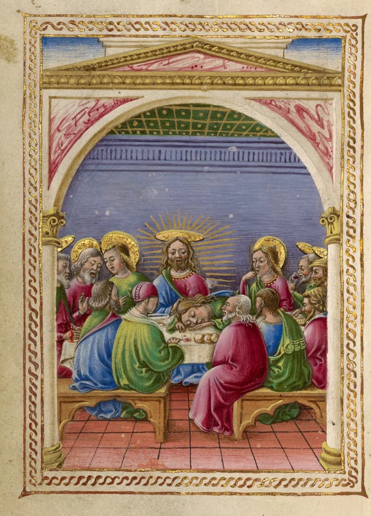 An illustration from Gualenghi-d'Este Hours, 1469, leaf 46