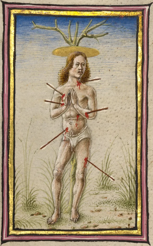 An illustration from Gualenghi-d'Este Hours, 1469, leaf 47