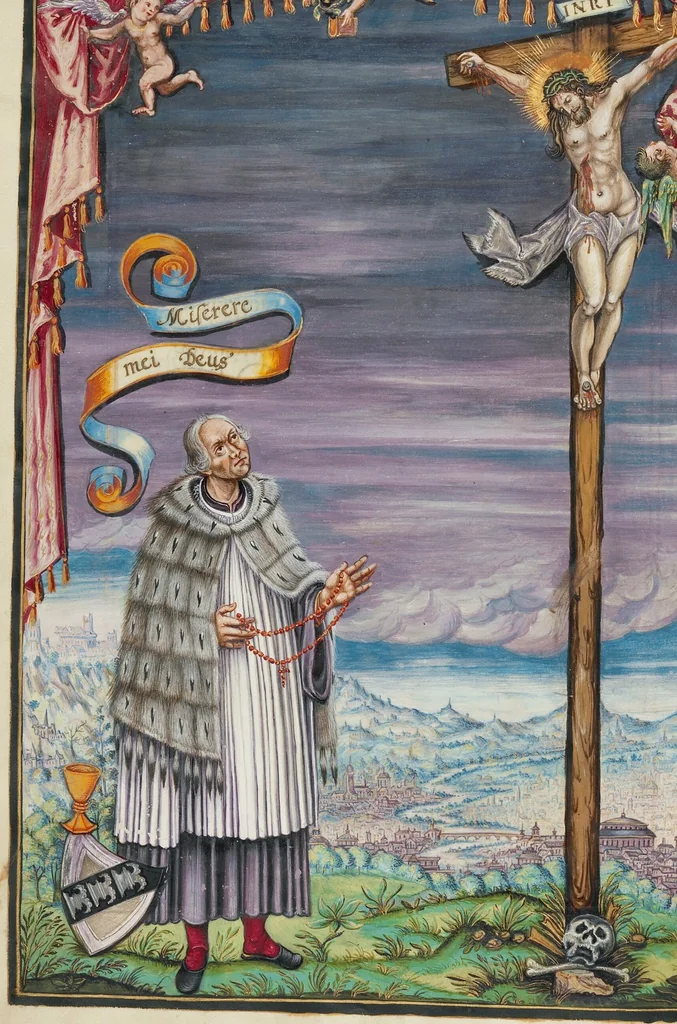 An illustration from Genealogy of the Derrer Family, 1626, leaf 17