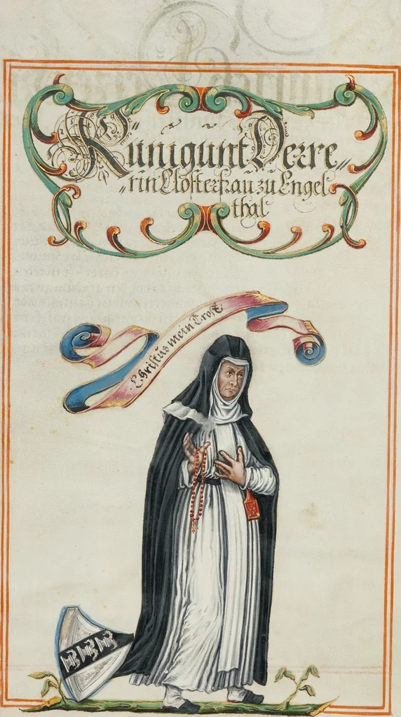 An illustration from Genealogy of the Derrer Family, 1626, leaf 18
