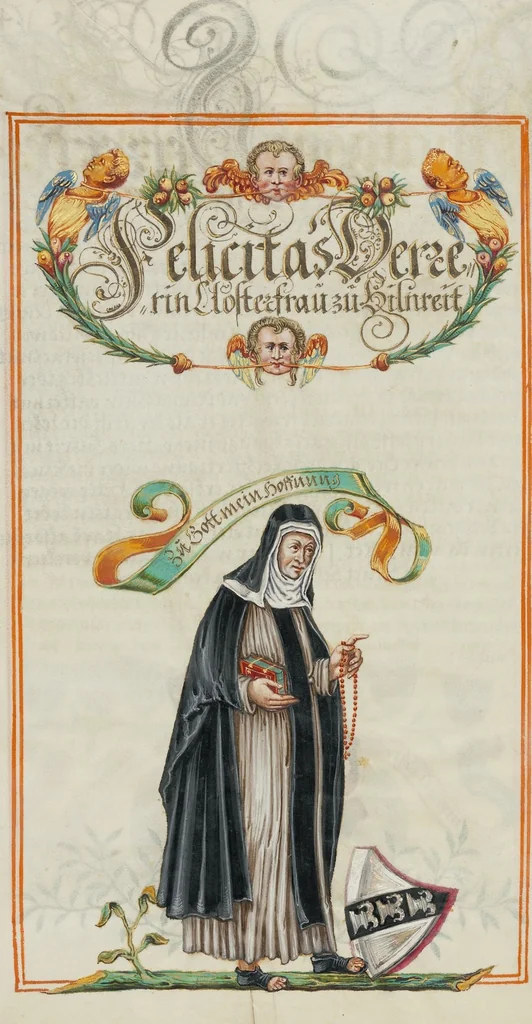 An illustration from Genealogy of the Derrer Family, 1626, leaf 25