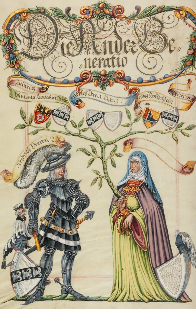 An illustration from Genealogy of the Derrer Family, 1626, leaf 29