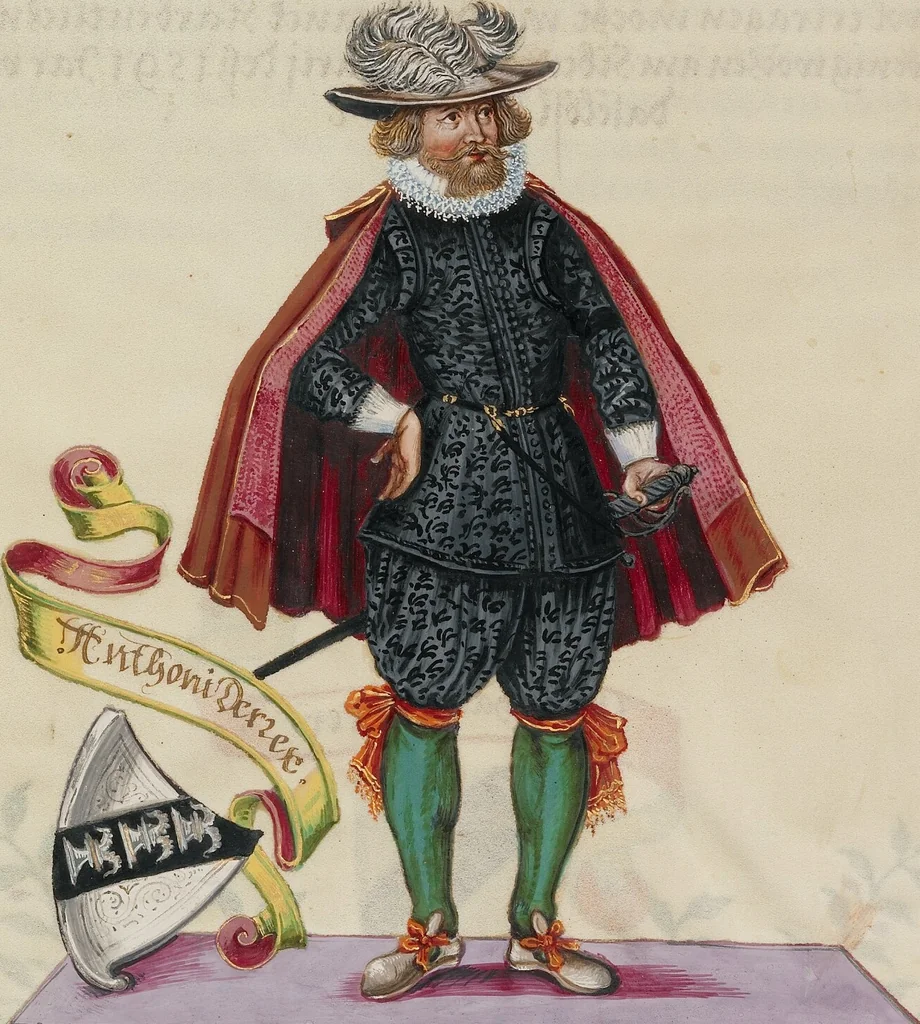 An illustration from Genealogy of the Derrer Family, 1626, leaf 3