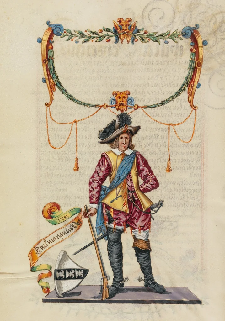 An illustration from Genealogy of the Derrer Family, 1626, leaf 4