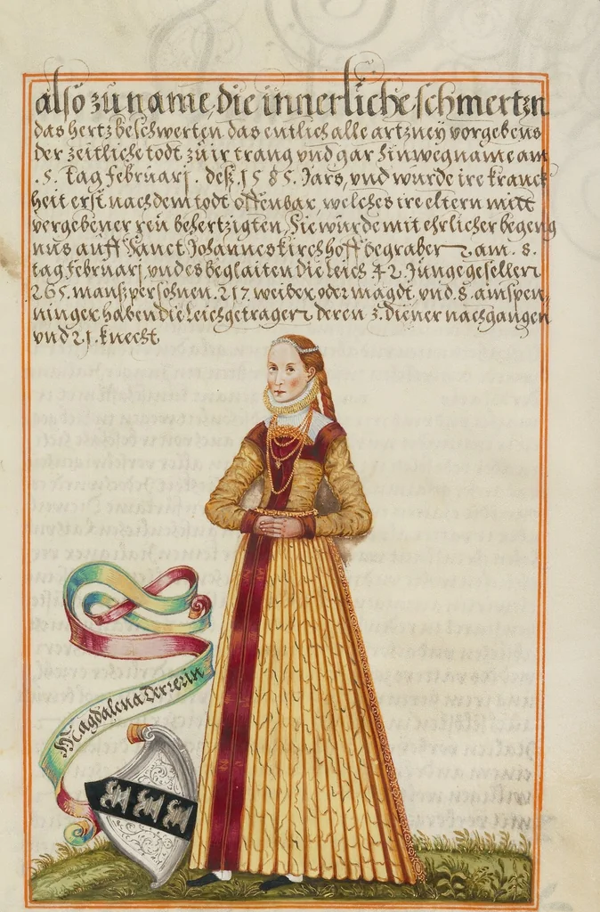 An illustration from Genealogy of the Derrer Family, 1626, leaf 9