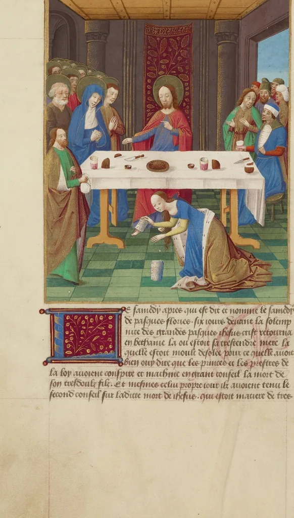 An illustration from La Passion de nostre seigneur ihesus christ, 1480, leaf 11
