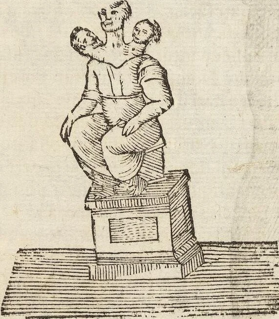 An illustration from Vlyssis Aldrovandi Patricii Bononiensis Monstrorvm Historia: cum Indice copiosissimo, 1642, leaf 128