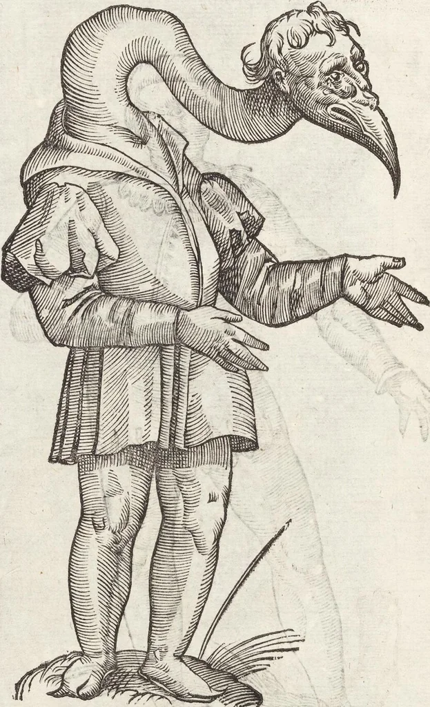 An illustration from Vlyssis Aldrovandi Patricii Bononiensis Monstrorvm Historia: cum Indice copiosissimo, 1642, leaf 32