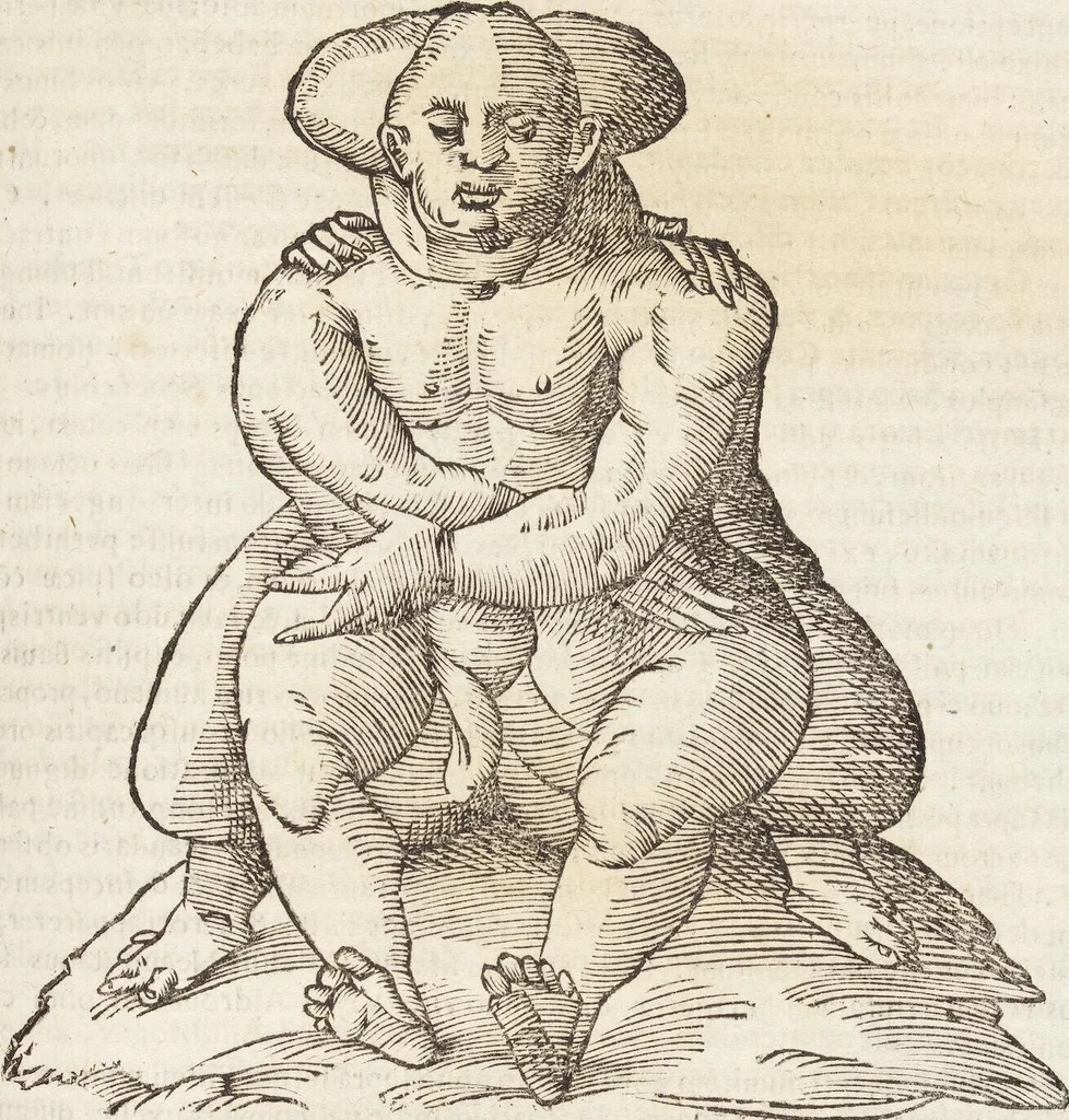 An illustration from Vlyssis Aldrovandi Patricii Bononiensis Monstrorvm Historia: cum Indice copiosissimo, 1642, leaf 427