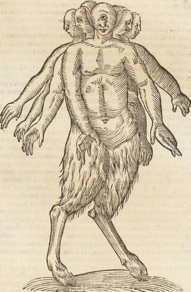 An illustration from Vlyssis Aldrovandi Patricii Bononiensis Monstrorvm Historia: cum Indice copiosissimo, 1642, leaf 433