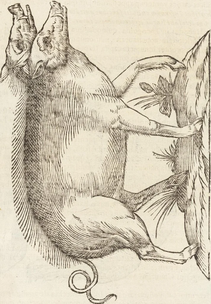 An illustration from Vlyssis Aldrovandi Patricii Bononiensis Monstrorvm Historia: cum Indice copiosissimo, 1642, leaf 435
