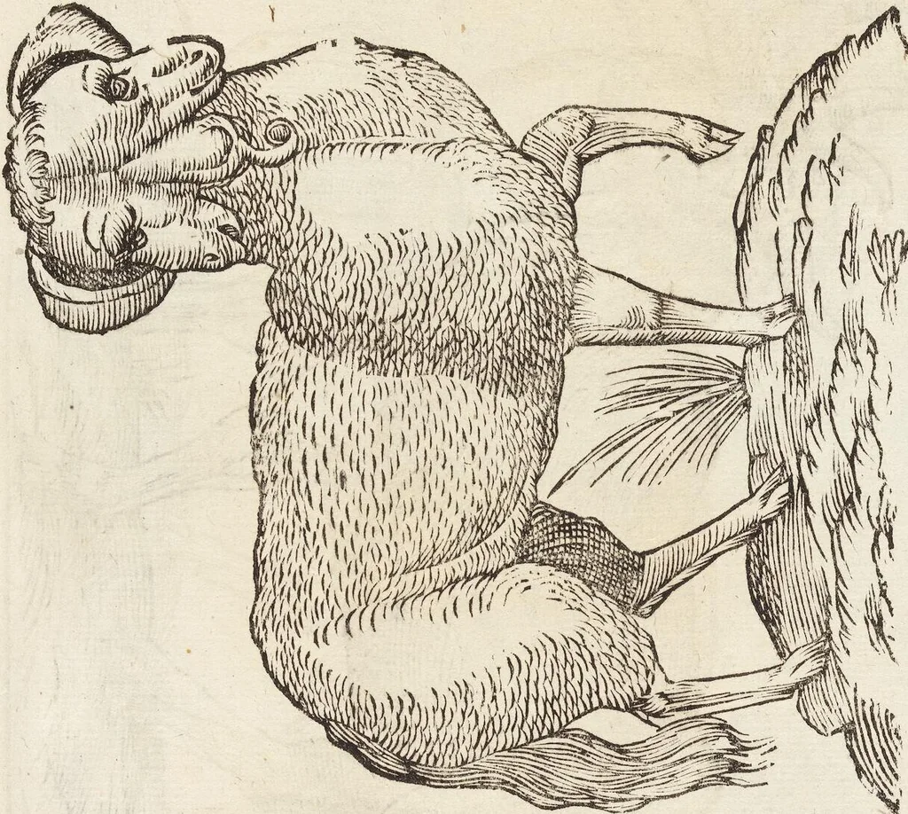 An illustration from Vlyssis Aldrovandi Patricii Bononiensis Monstrorvm Historia: cum Indice copiosissimo, 1642, leaf 437