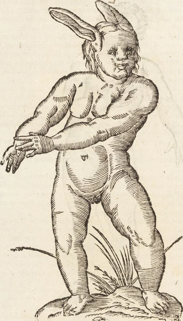 An illustration from Vlyssis Aldrovandi Patricii Bononiensis Monstrorvm Historia: cum Indice copiosissimo, 1642, leaf 474