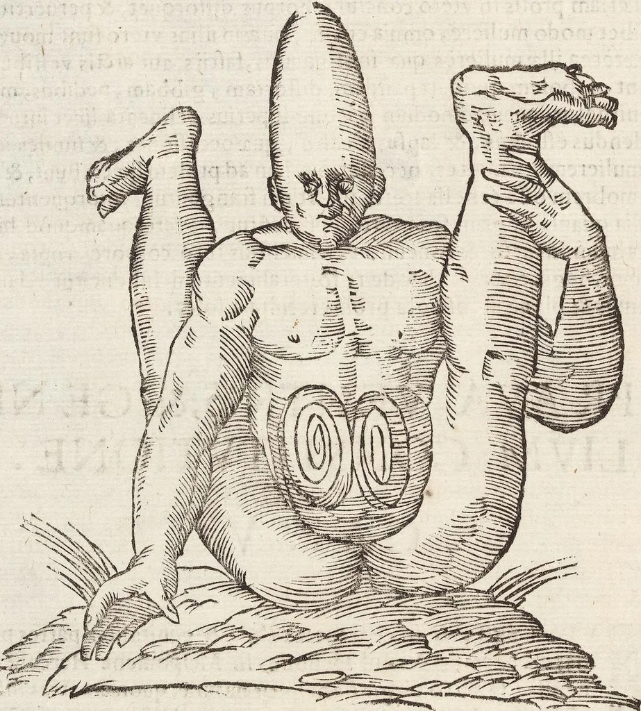 An illustration from Vlyssis Aldrovandi Patricii Bononiensis Monstrorvm Historia: cum Indice copiosissimo, 1642, leaf 524