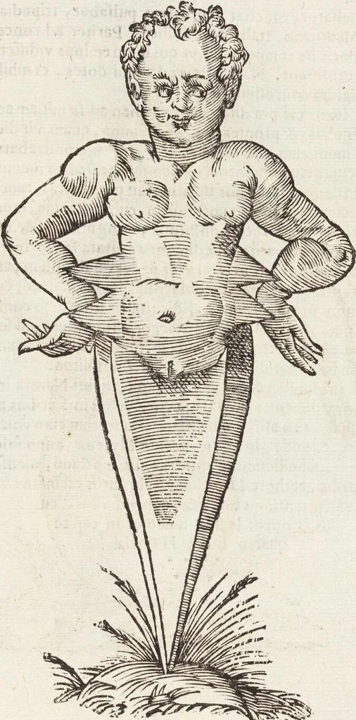 An illustration from Vlyssis Aldrovandi Patricii Bononiensis Monstrorvm Historia: cum Indice copiosissimo, 1642, leaf 539
