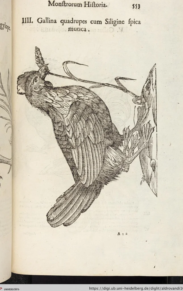 An illustration from Vlyssis Aldrovandi Patricii Bononiensis Monstrorvm Historia: cum Indice copiosissimo, 1642, leaf 571
