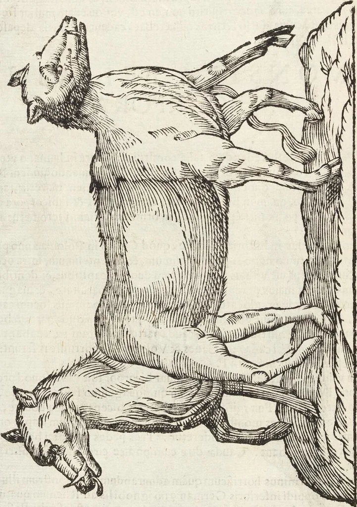An illustration from Vlyssis Aldrovandi Patricii Bononiensis Monstrorvm Historia: cum Indice copiosissimo, 1642, leaf 674