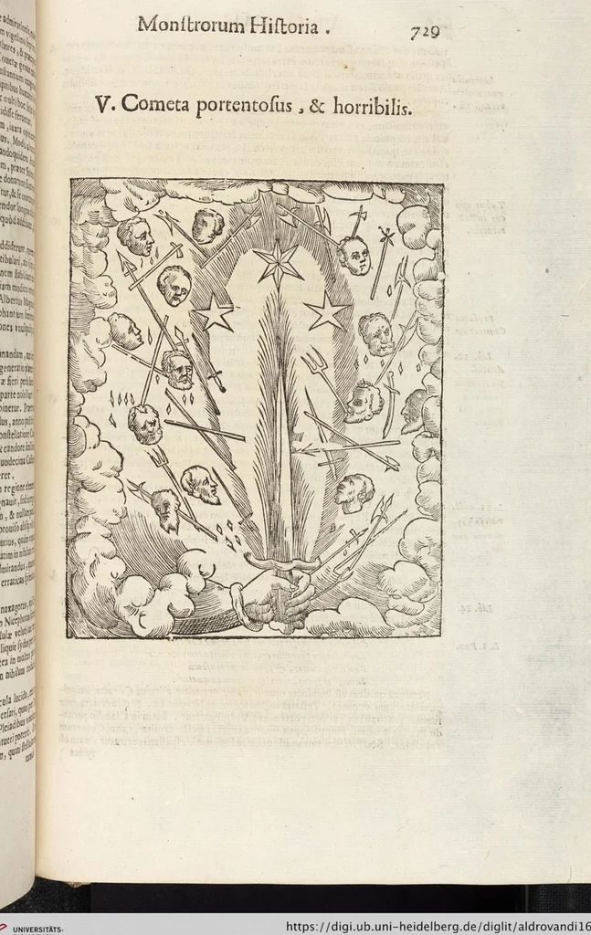An illustration from Vlyssis Aldrovandi Patricii Bononiensis Monstrorvm Historia: cum Indice copiosissimo, 1642, leaf 747
