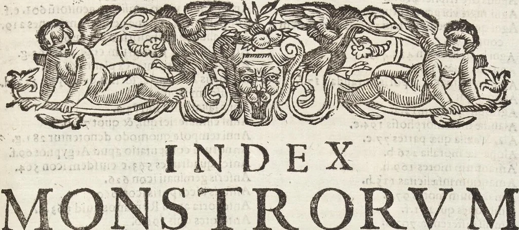 An illustration from Vlyssis Aldrovandi Patricii Bononiensis Monstrorvm Historia: cum Indice copiosissimo, 1642, leaf 767