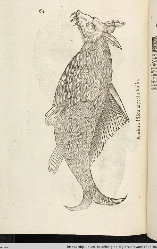 An illustration from Vlyssis Aldrovandi Patricii Bononiensis Monstrorvm Historia: cum Indice copiosissimo, 1642, leaf 858
