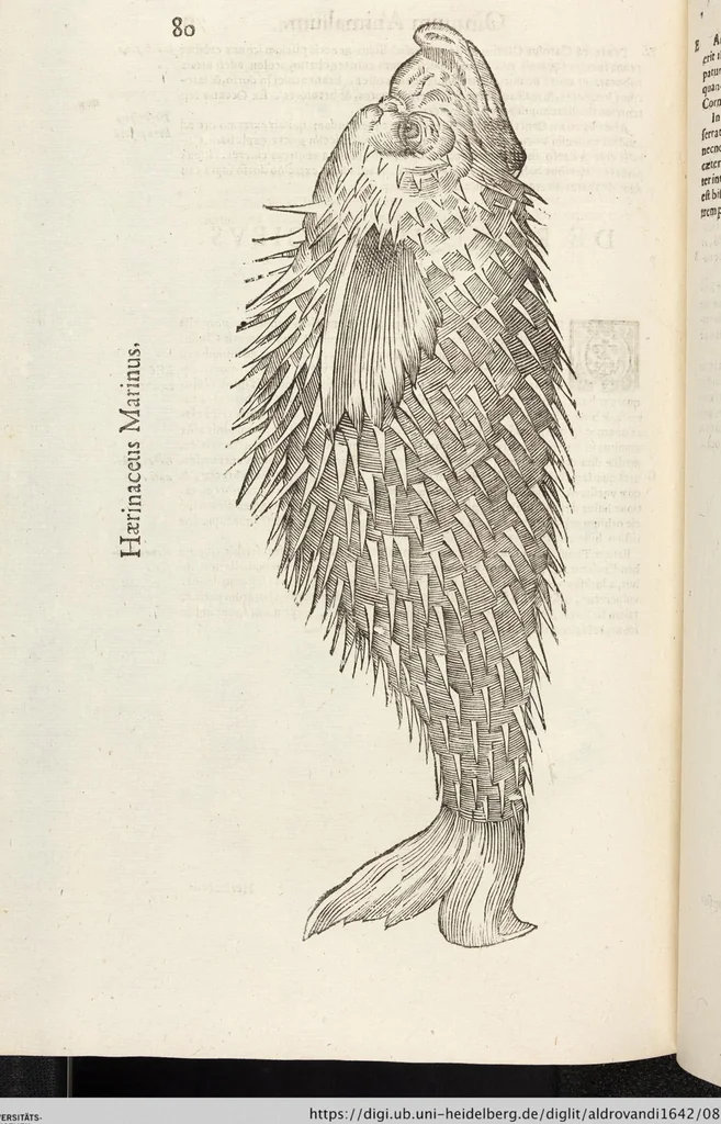 An illustration from Vlyssis Aldrovandi Patricii Bononiensis Monstrorvm Historia: cum Indice copiosissimo, 1642, leaf 874
