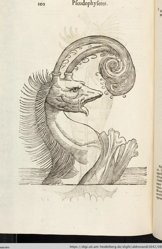 An illustration from Vlyssis Aldrovandi Patricii Bononiensis Monstrorvm Historia: cum Indice copiosissimo, 1642, leaf 896