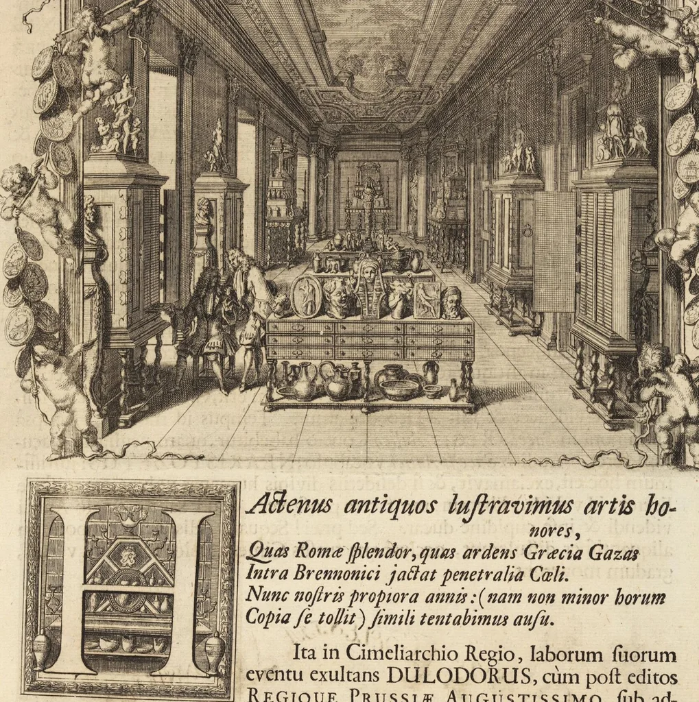 An illustration from Numismatum Modernorum Cimeliarchii Regio-Electoralis Brandenburgici Sectio Prima: continens Numismata Pontificum Romanorum, Aliorumque Ecclesiasticorum, Rariora & Elegantiora: Ære expressa & Dialogo illustrata, 1704, leaf 11