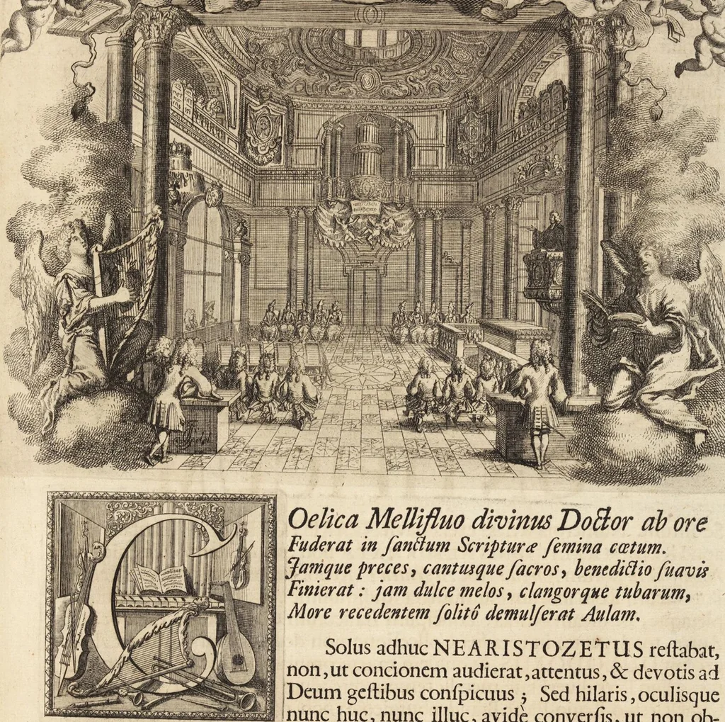 An illustration from Numismatum Modernorum Cimeliarchii Regio-Electoralis Brandenburgici Sectio Prima: continens Numismata Pontificum Romanorum, Aliorumque Ecclesiasticorum, Rariora & Elegantiora: Ære expressa & Dialogo illustrata, 1704, leaf 13
