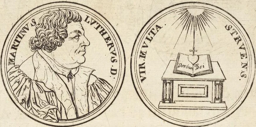 An illustration from Numismatum Modernorum Cimeliarchii Regio-Electoralis Brandenburgici Sectio Prima: continens Numismata Pontificum Romanorum, Aliorumque Ecclesiasticorum, Rariora & Elegantiora: Ære expressa & Dialogo illustrata, 1704, leaf 87