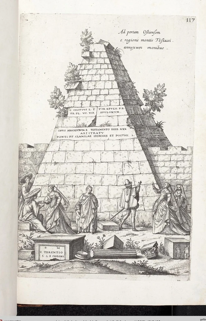 An illustration from (Band 6): VI. pars. Antiquitatum Romanarum: sive IV. tomus inscriptionum & monumentorum ..., 1602, leaf 169