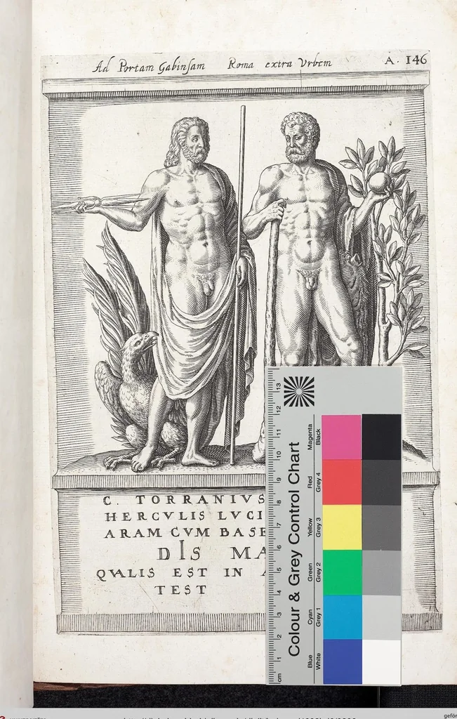 An illustration from (Band 6): VI. pars. Antiquitatum Romanarum: sive IV. tomus inscriptionum & monumentorum ..., 1602, leaf 200