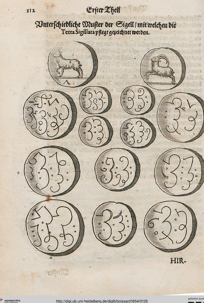 An illustration from Deorvm Fatidicorvm Synopsis Historica / Beschreibung aller vornembsten Heydnischen Oracvlorvm, 1654, leaf 126