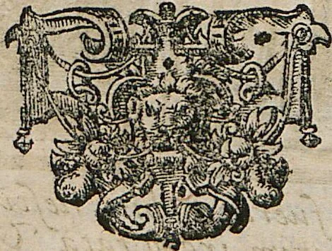 An illustration from Deorvm Fatidicorvm Synopsis Historica / Beschreibung aller vornembsten Heydnischen Oracvlorvm, 1654, leaf 263