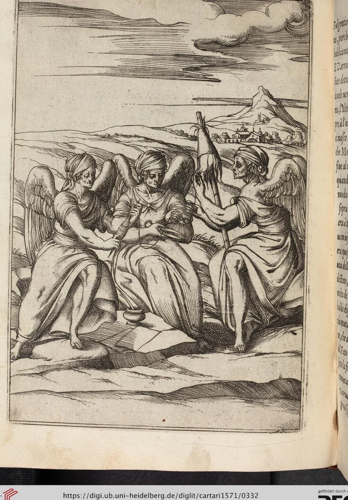 An illustration from Le Imagini De I Dei De Gli Antichi Nelle Qvali Si Contengono gl'Idoli, Riti, ceremonie, & altre cose appartenenti alla Religione de gli Antichi, 1571, leaf 332