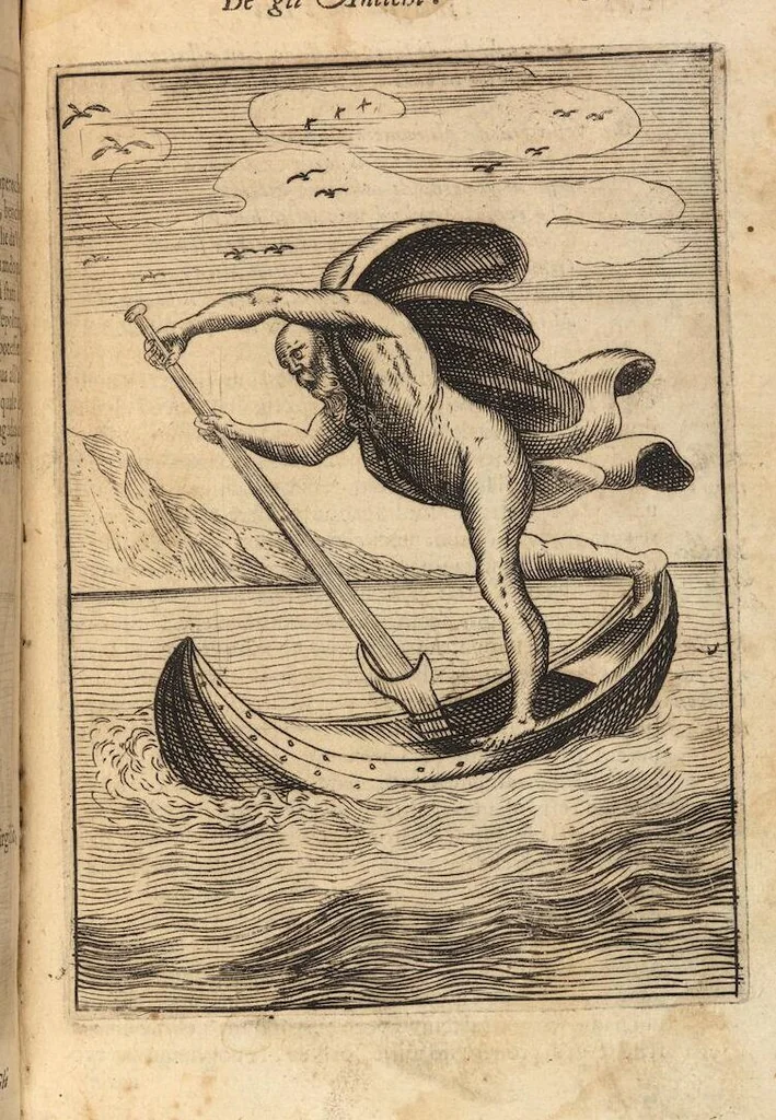 An illustration from Le imagini de i dei degli antichi nelle quali si contengono gl'idoli, i riti, le cerimonie, et altre cose appartenenti alla religione degli antichi ; con la loro espositione ; et in questa ultima impressione non solamente ridotte in forma più commoda, ma arricchite ancora di molte postille, et ... di più di 40 figure in rame …, 1603, leaf 325
