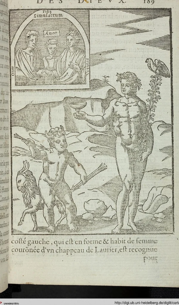 An illustration from Les images des dievx: contenant levrs pourtraits, coustumes & ceremonies de la religion des payens, 1624, leaf 209
