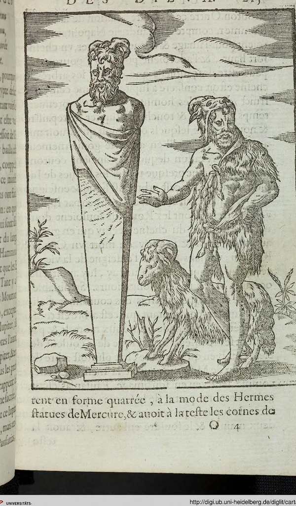 An illustration from Les images des dievx: contenant levrs pourtraits, coustumes & ceremonies de la religion des payens, 1624, leaf 235