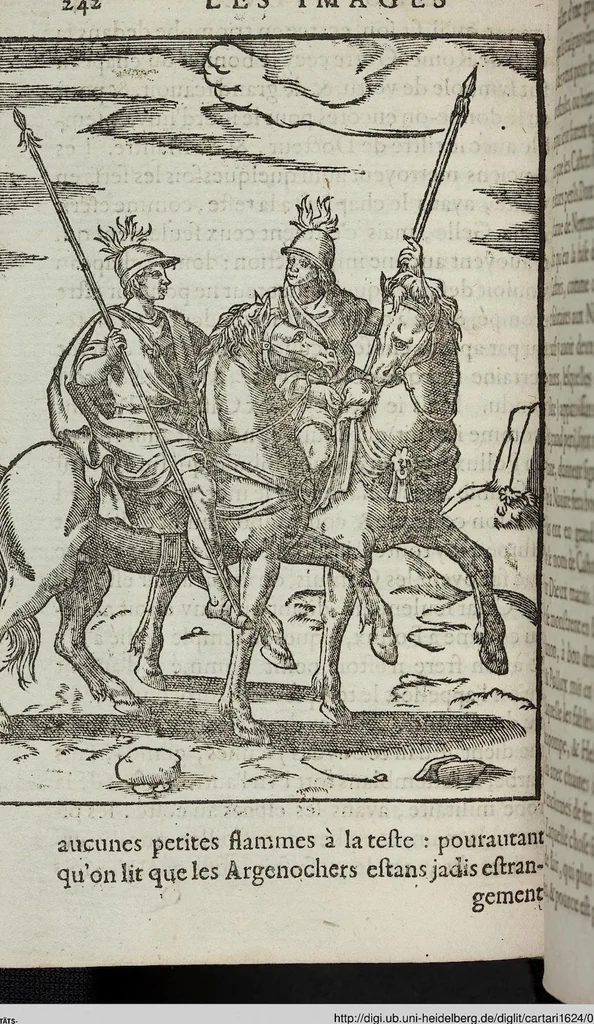 An illustration from Les images des dievx: contenant levrs pourtraits, coustumes & ceremonies de la religion des payens, 1624, leaf 262