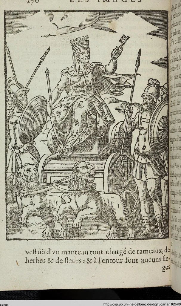 An illustration from Les images des dievx: contenant levrs pourtraits, coustumes & ceremonies de la religion des payens, 1624, leaf 290