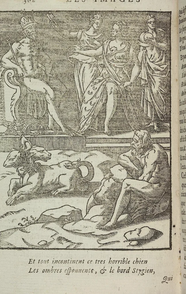 An illustration from Les images des dievx: contenant levrs pourtraits, coustumes & ceremonies de la religion des payens, 1624, leaf 382