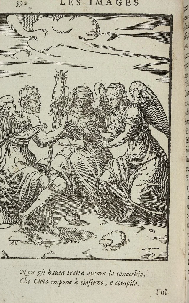 An illustration from Les images des dievx: contenant levrs pourtraits, coustumes & ceremonies de la religion des payens, 1624, leaf 410