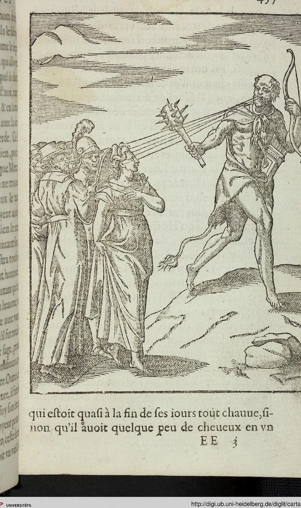 An illustration from Les images des dievx: contenant levrs pourtraits, coustumes & ceremonies de la religion des payens, 1624, leaf 457