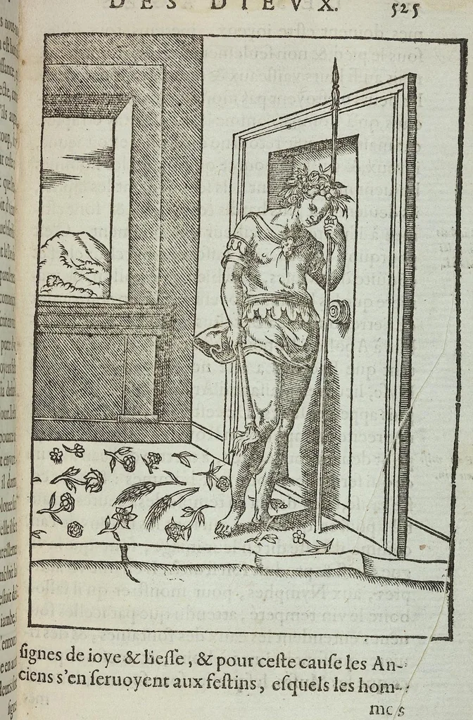 An illustration from Les images des dievx: contenant levrs pourtraits, coustumes & ceremonies de la religion des payens, 1624, leaf 541
