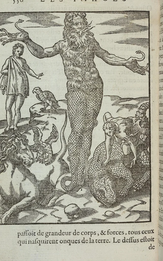 An illustration from Les images des dievx: contenant levrs pourtraits, coustumes & ceremonies de la religion des payens, 1624, leaf 566
