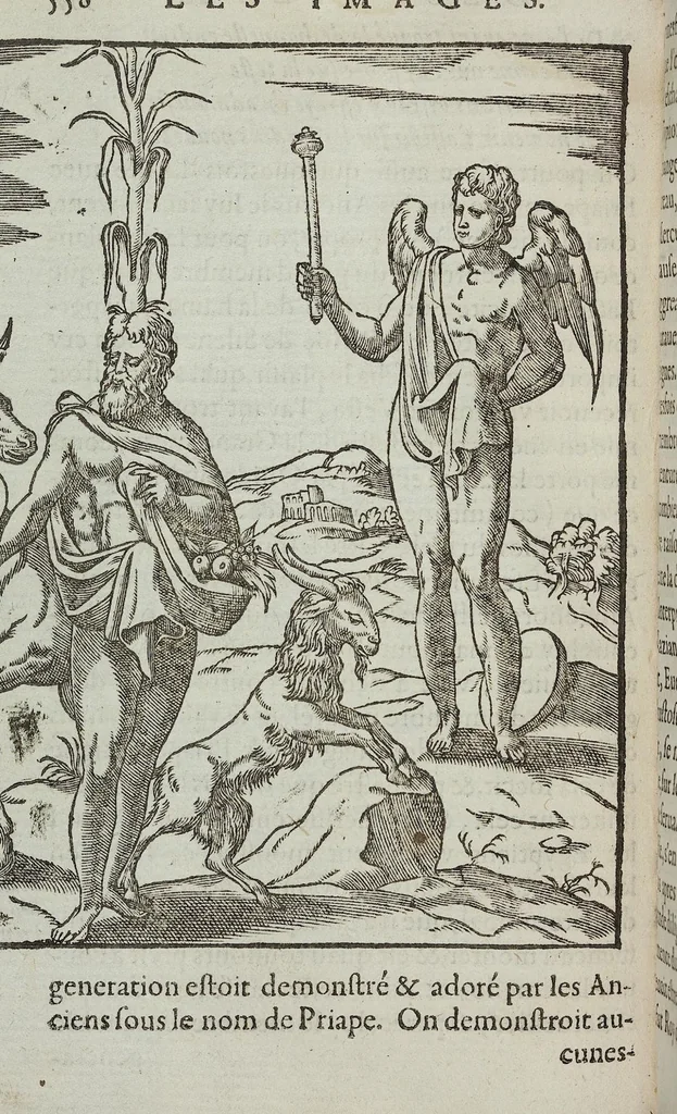 An illustration from Les images des dievx: contenant levrs pourtraits, coustumes & ceremonies de la religion des payens, 1624, leaf 574