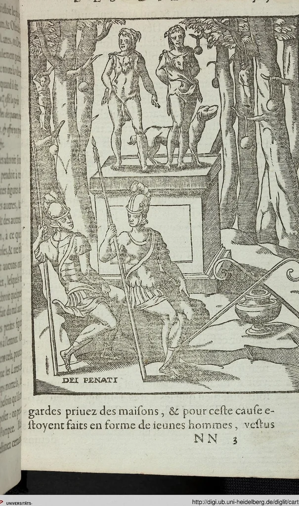 An illustration from Les images des dievx: contenant levrs pourtraits, coustumes & ceremonies de la religion des payens, 1624, leaf 581