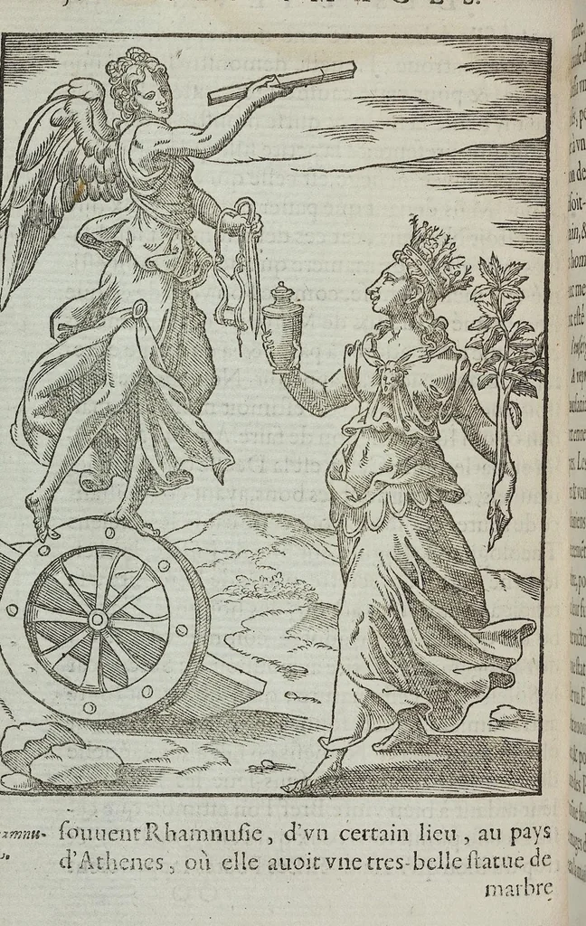 An illustration from Les images des dievx: contenant levrs pourtraits, coustumes & ceremonies de la religion des payens, 1624, leaf 598