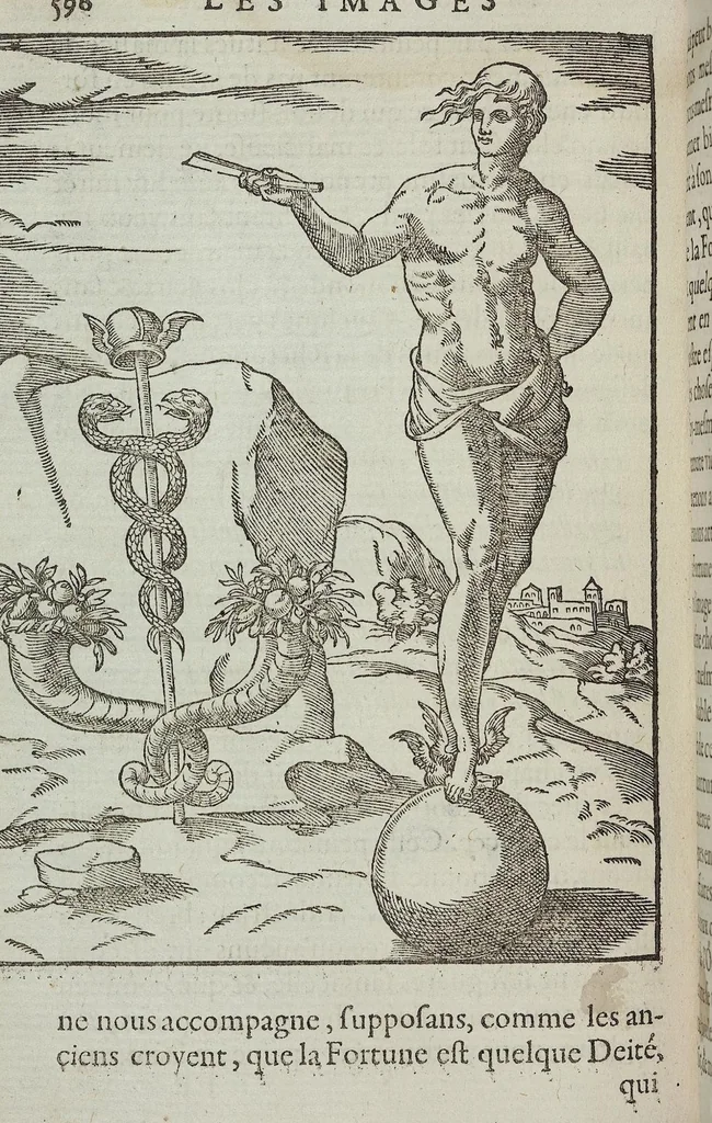 An illustration from Les images des dievx: contenant levrs pourtraits, coustumes & ceremonies de la religion des payens, 1624, leaf 612